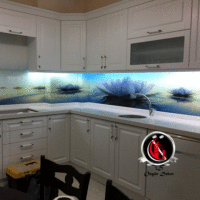 mutfak arası cam panel