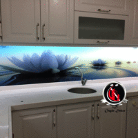 mutfak arası cam panel