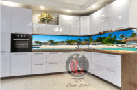 Tezgah Arası Cam Mutfak Arası Cam Resim Özgür Dekor