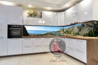 Tezgah Arası Cam Mutfak Arası Cam Resim Özgür Dekor