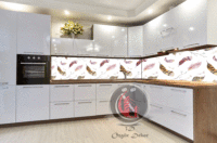 Tezgah Arası Cam Mutfak Arası Cam Resim Özgür Dekor