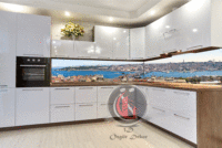 Tezgah Arası Cam Mutfak Arası Cam Resim Özgür Dekor