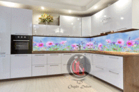 Tezgah Arası Cam Mutfak Arası Cam Resim Özgür Dekor