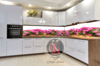 Tezgah Arası Cam Mutfak Arası Cam Resim Özgür Dekor